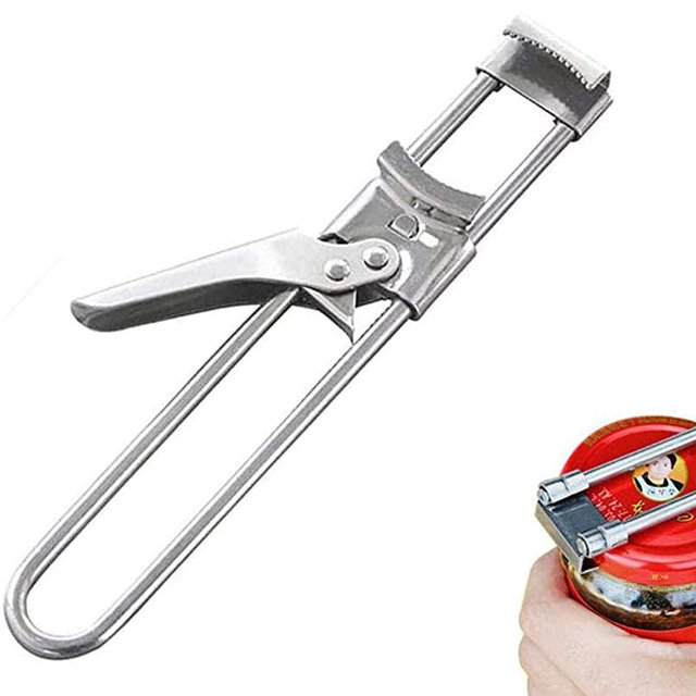 Master Opener Adjustable Jar & Bottle Opener, Adjustable Multifunctional Stainless Steel Can Opener Jar Lid Gripper, Manual Jar Bottle Opener Kitchen Accessories