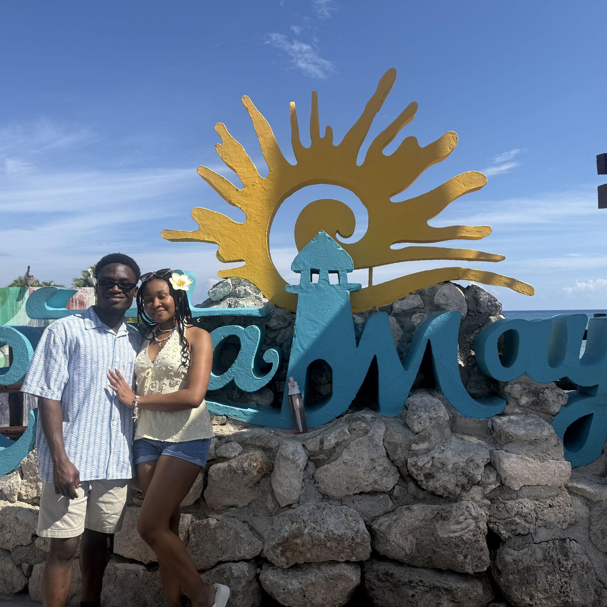 Our first trip together outside of the US to Costa Maya