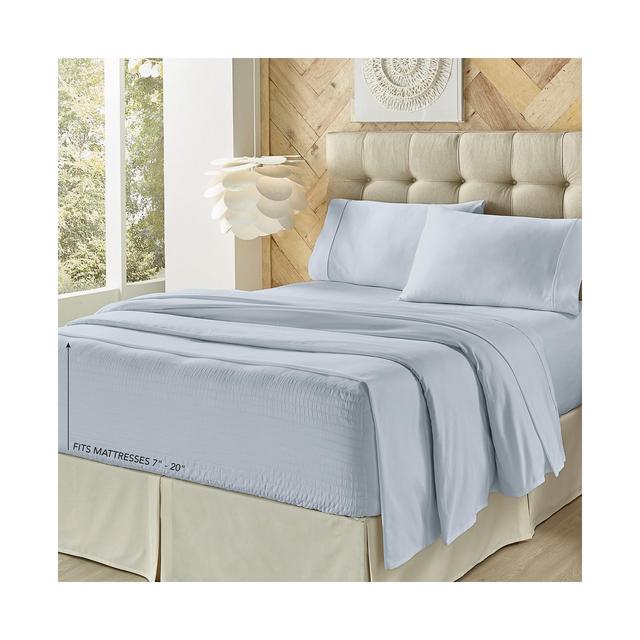 J Queen New York Royal Fit Microfiber Sheet Set, Queen