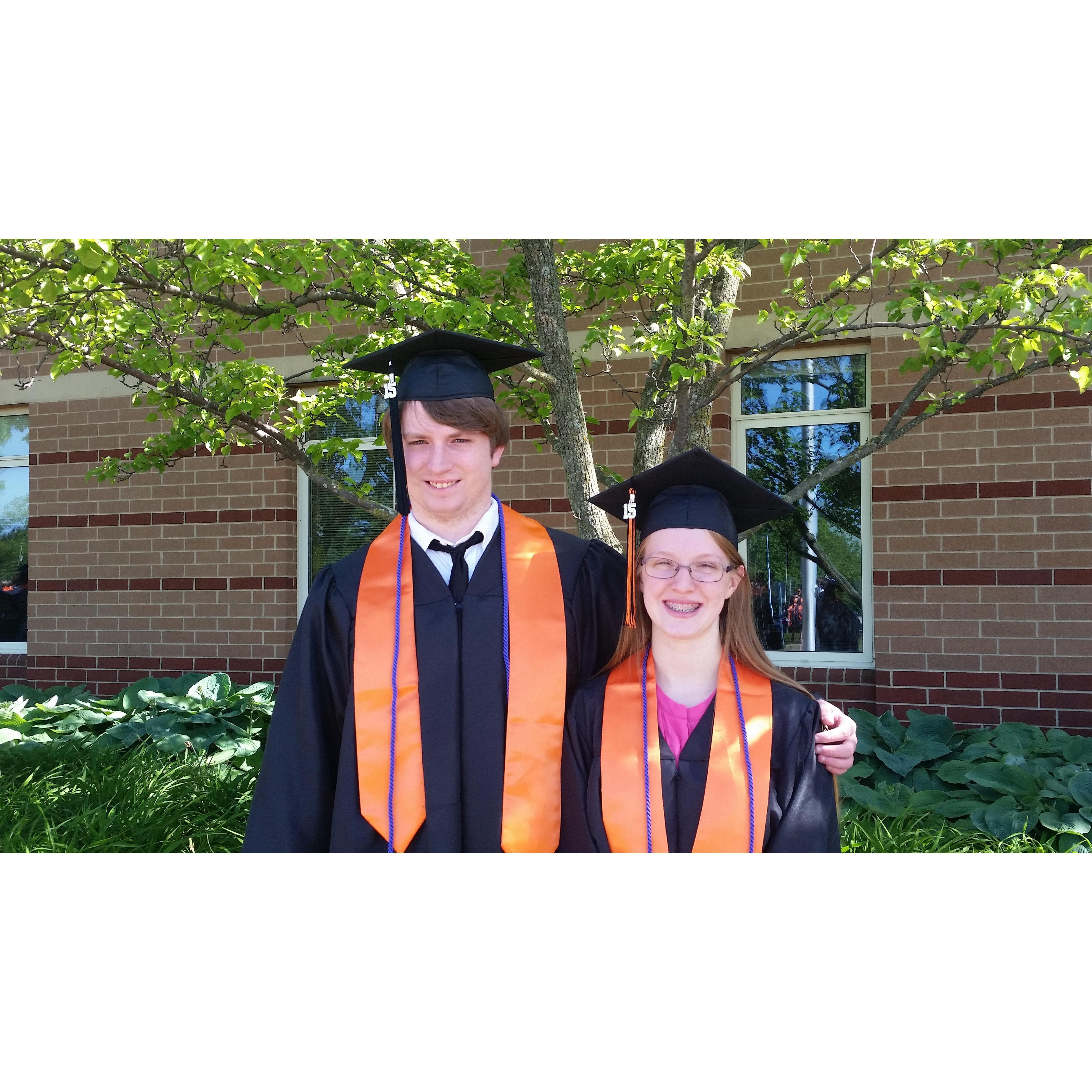 Graduating from Rockford Schools together.