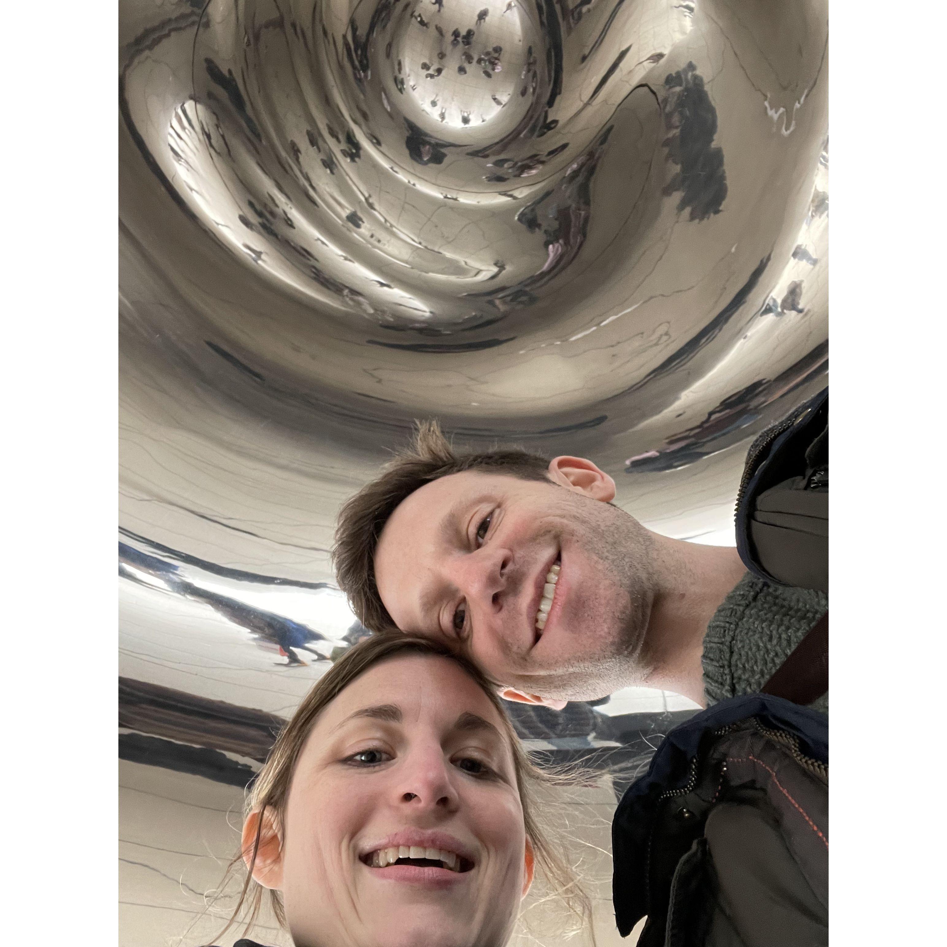 Us at The Bean in Chicago