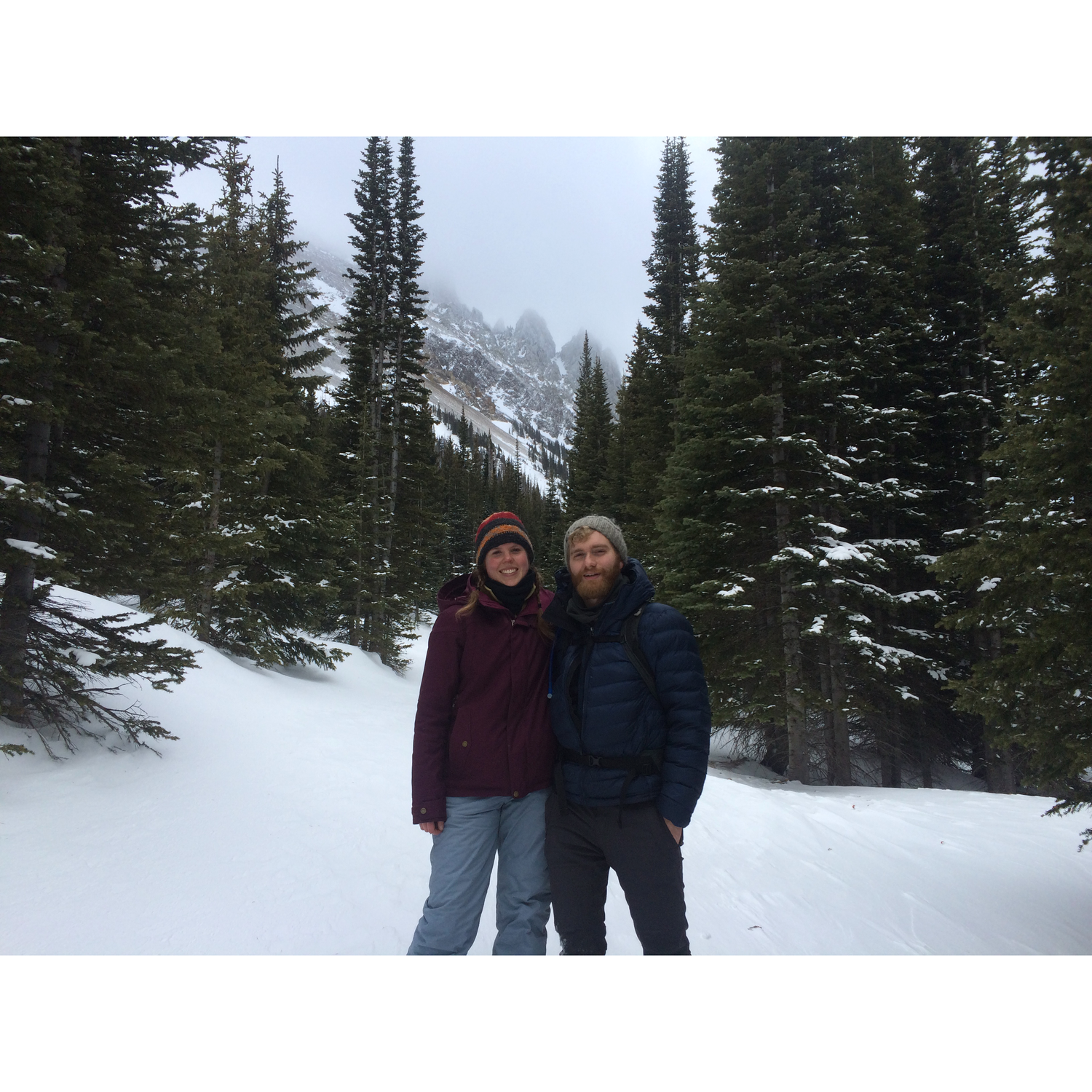 A snap from a snowshoe hike to Emerald Lake in RMNP. Circa 2018.