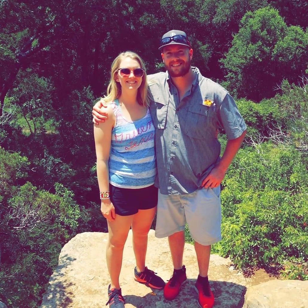 Justin visiting Natalie in San Marcos during her PT school. He got dragged on a hike!