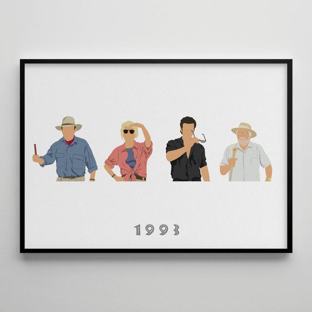 Jurassic Park: Movie Poster / Print / Vintage Character Art / Retro Film Nostalgia / 1993 / Cinema Room Wall Decor / Birth Year Gift / 80s