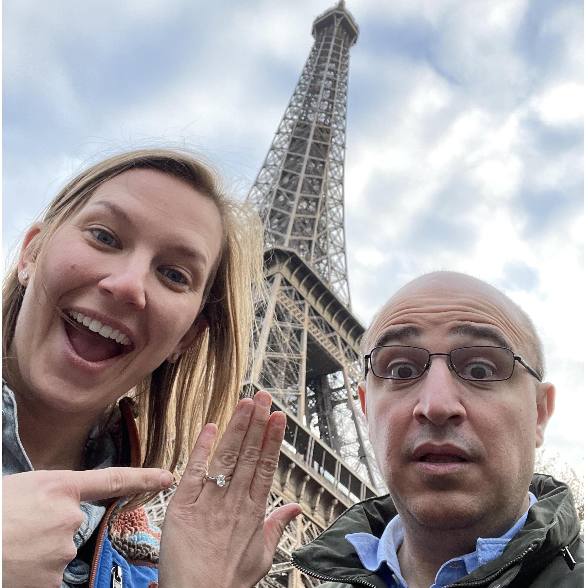 Engaged and in Paris!