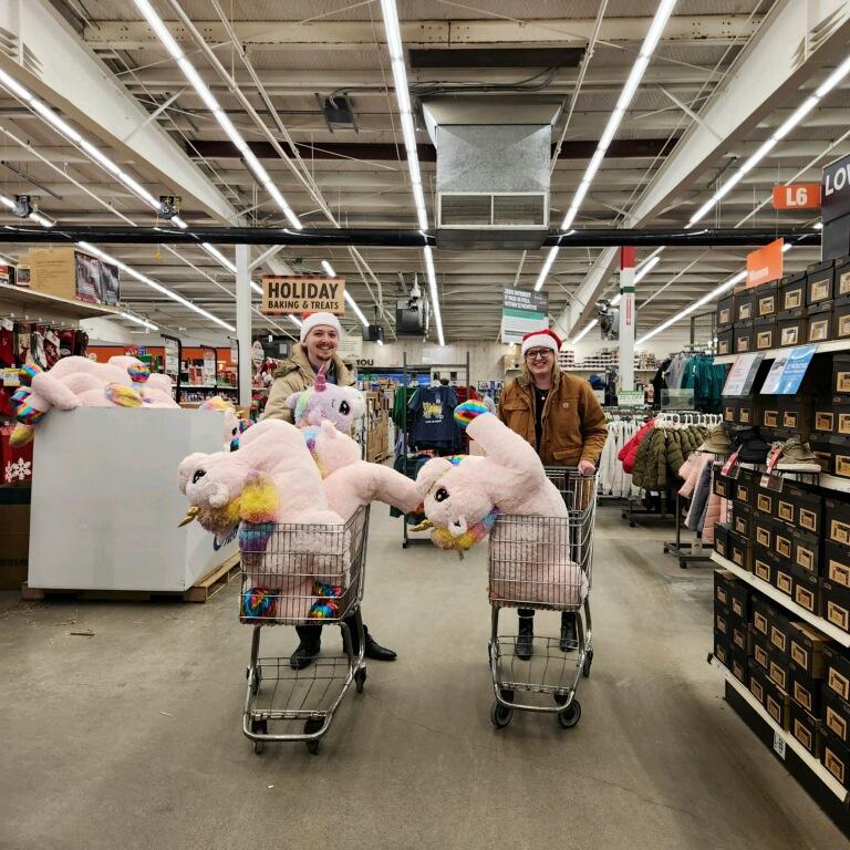 Collecting toys for Truckers for Tots