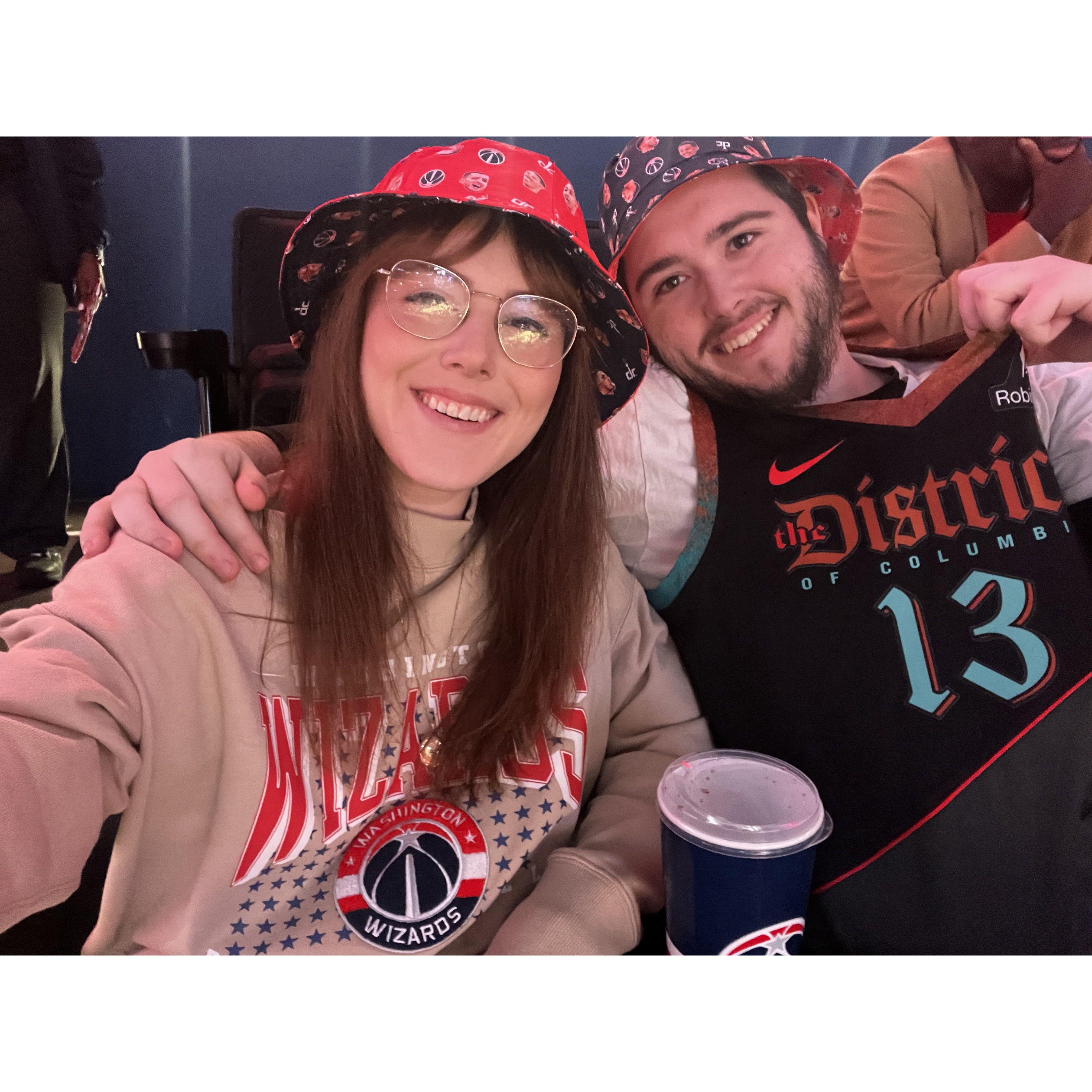 NYE Wizards Game (they lost, shocker!)