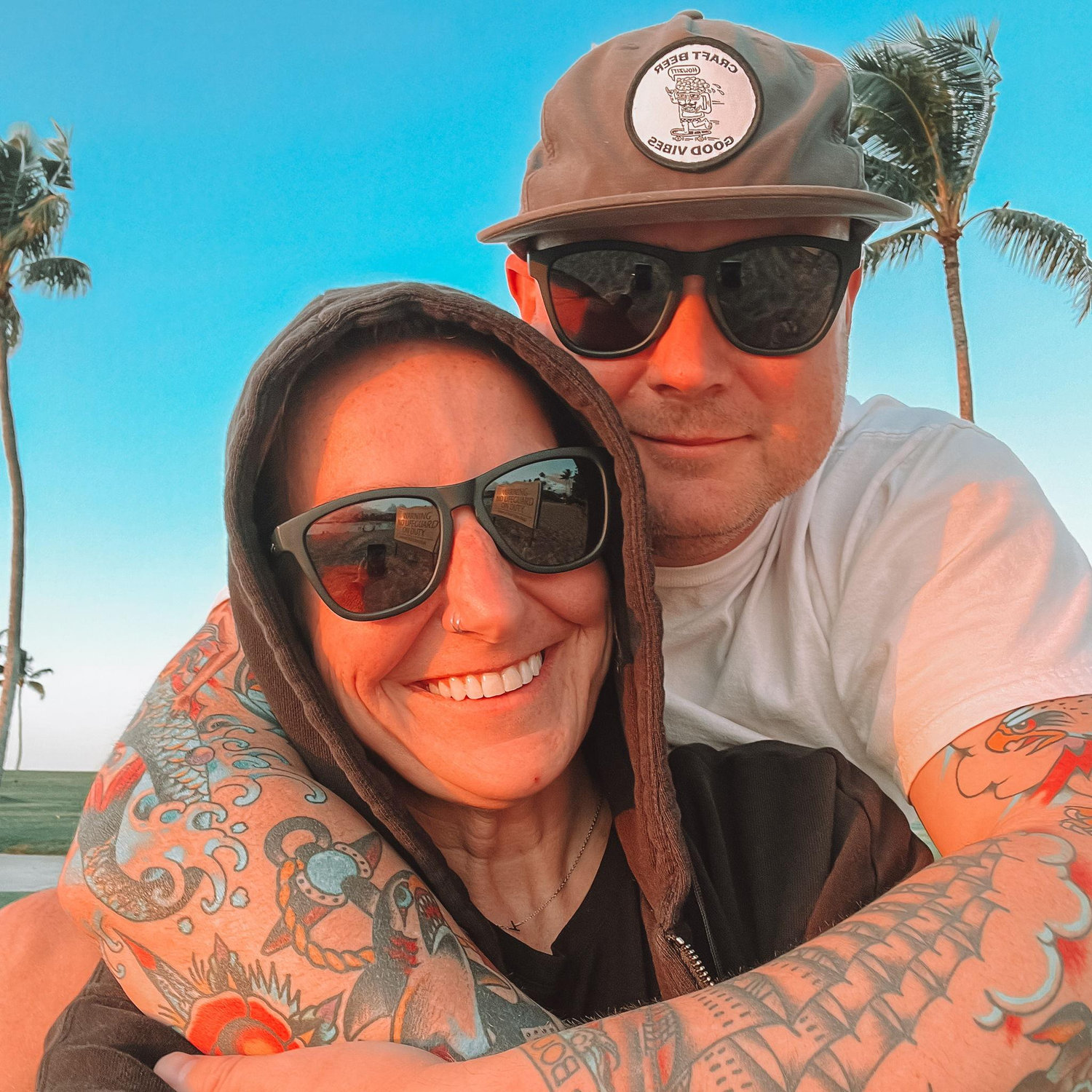 We love watching sunsets together.