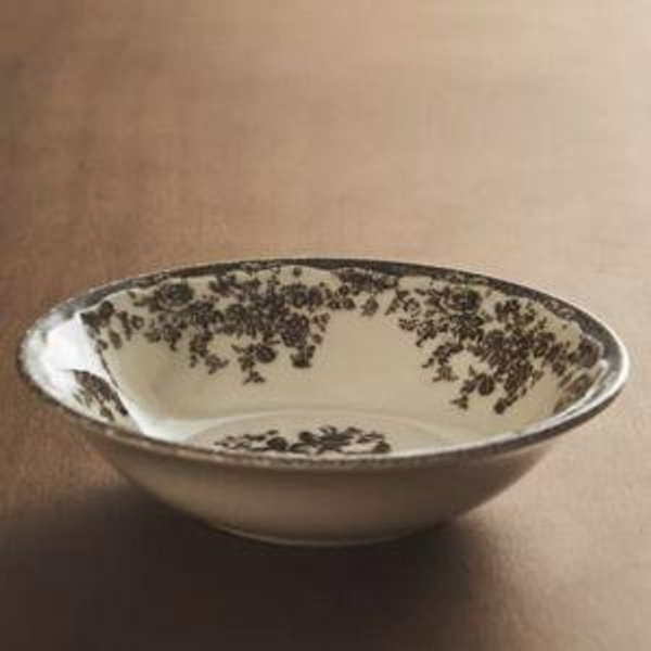 FLORAL EARTHENWARE BOWL