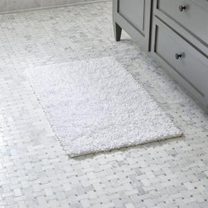 Loop White Bath Rug