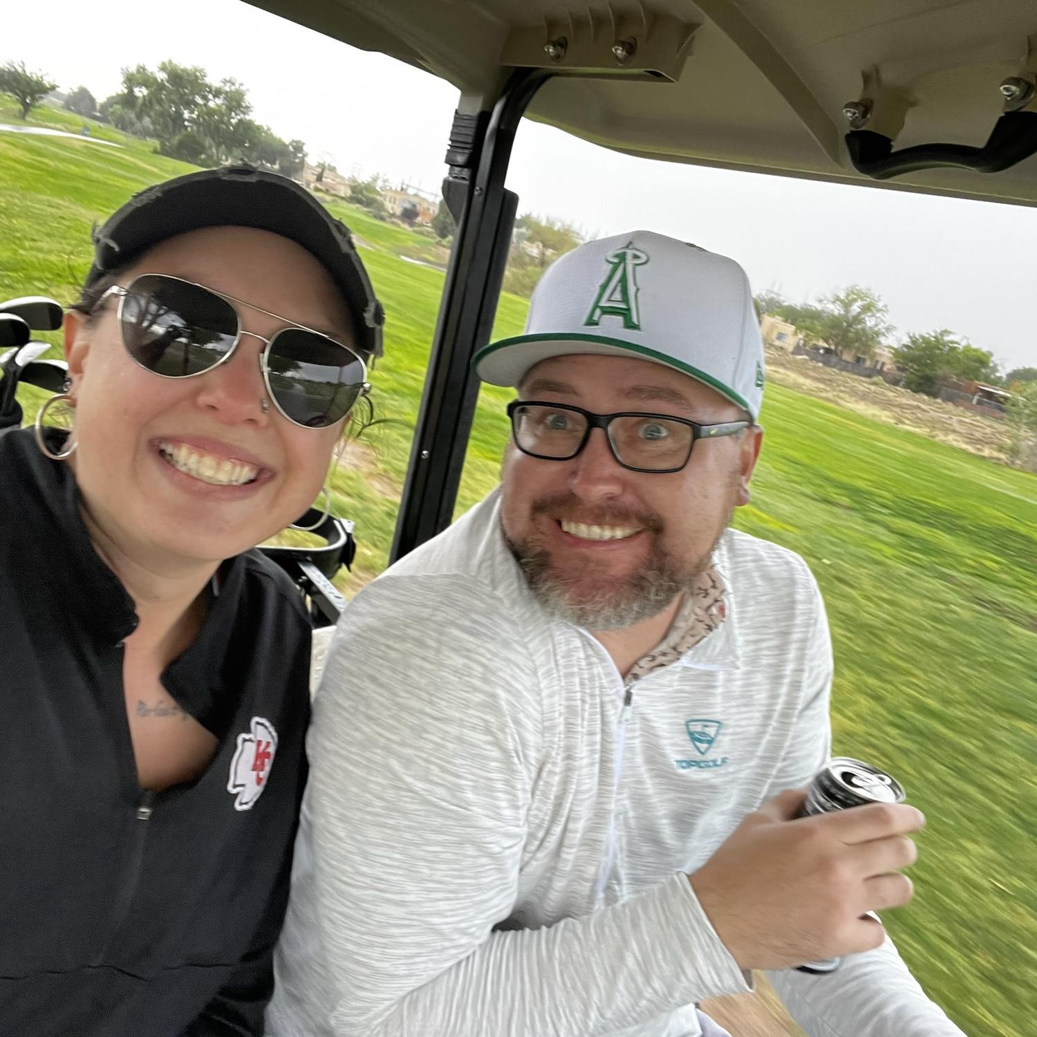 Learning to let down walls around each other and just be ourselves and having fun! (We may or may not have gotten caught in a rain storm not too long after this was taken.)