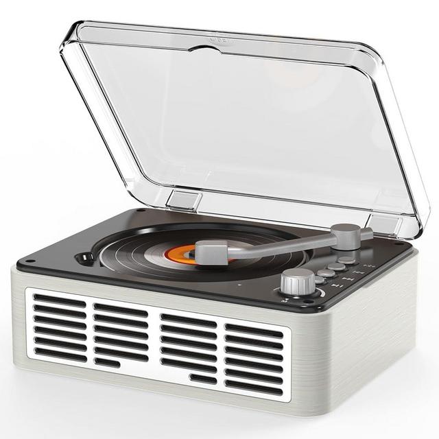 cd Player Portable with Bluetooth，Double HiFi Sound Speakers，Sleep Mode,Desktop CD Music Players,Support AUX/USB/Headphone Jack/Music Fiber Optics/FM Radio Boombox for Home,Office (White)