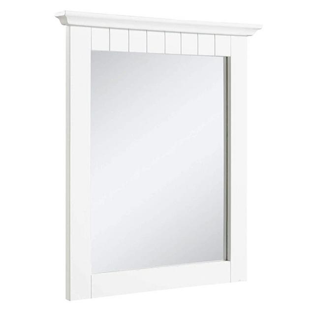 Design House 541581 Cottage Ready-To-Assemble 21x24-Inch Mirror, White