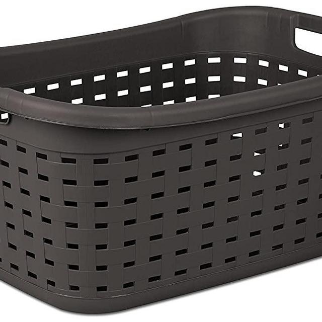 Sterilite 12756P06 Weave Laundry Basket, Espresso, 6-Pack