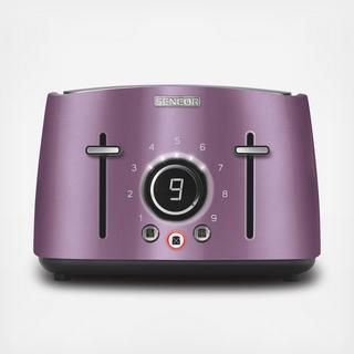 4-Slot Toaster with Digital Button Display
