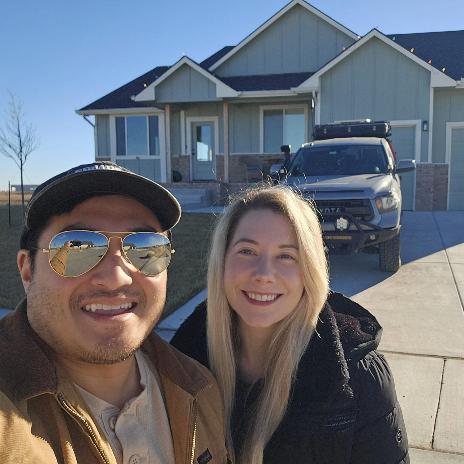 In front of our Kansas house