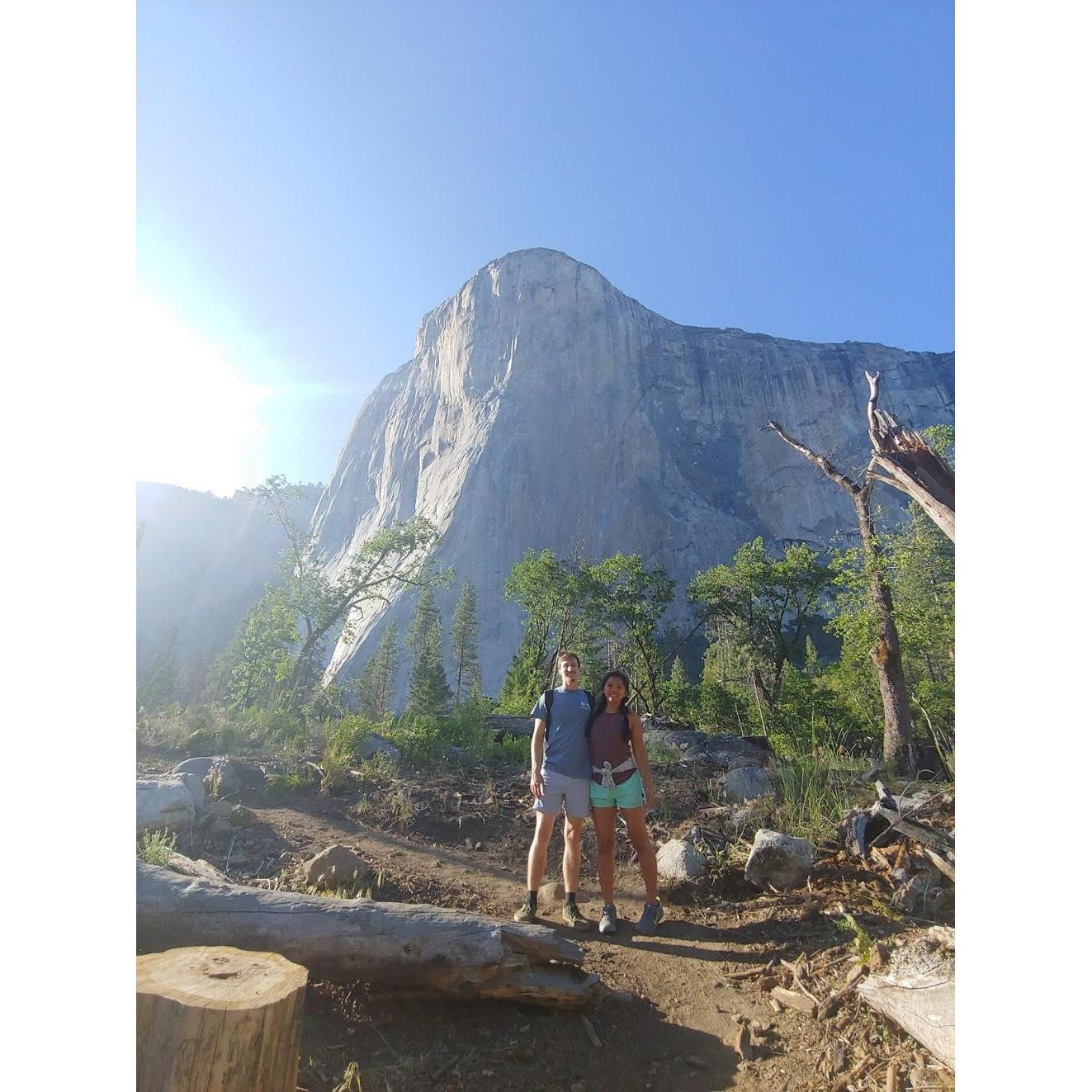 At the base of el cap.