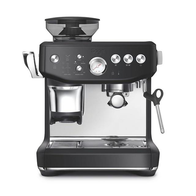 Breville the Barista Express Impress Espresso Machine, Black Truffle, BES876BTR, Large