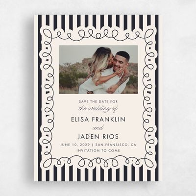 Beige Wedding Save the Date - Imogen Photo