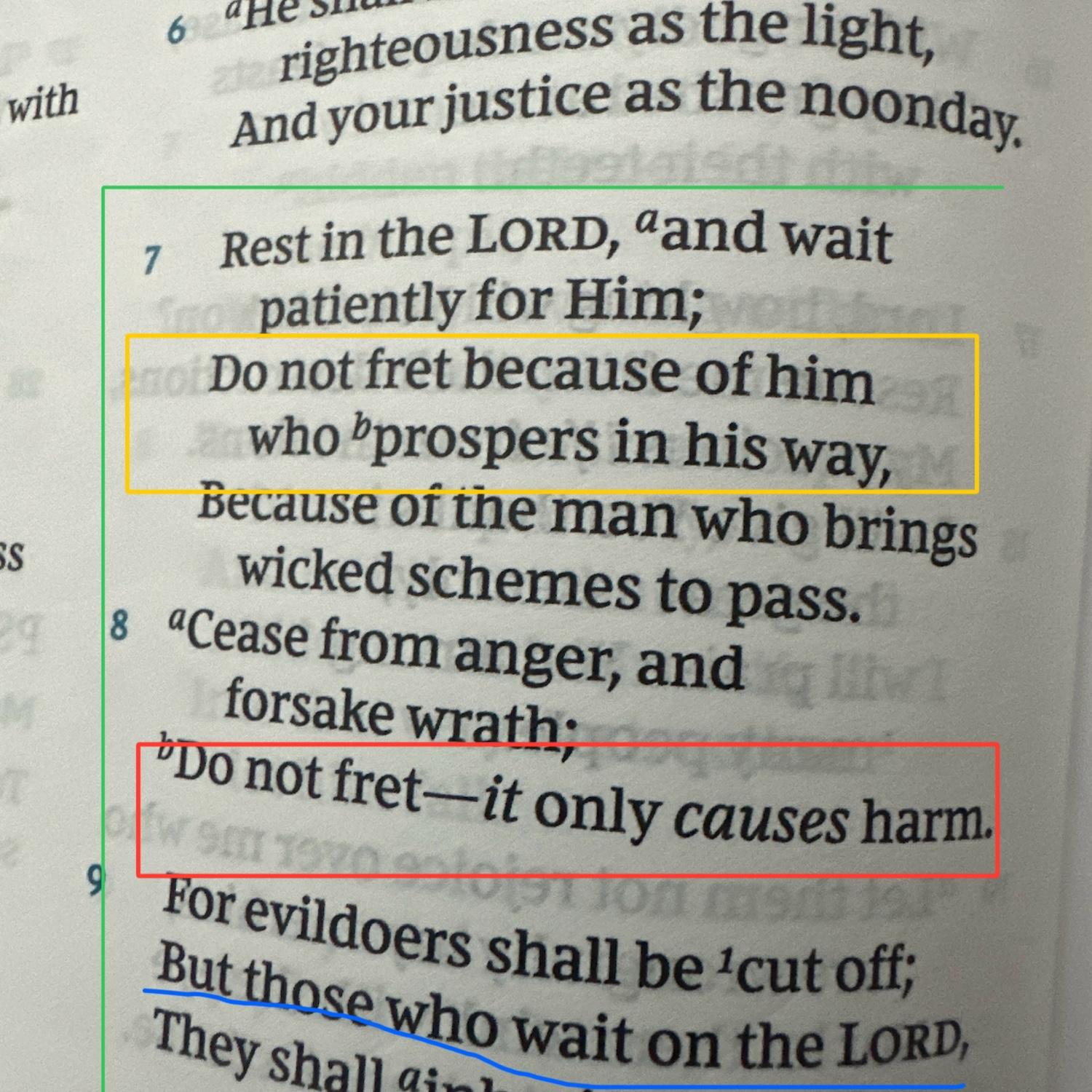 Do not fret! Bible study! 📚