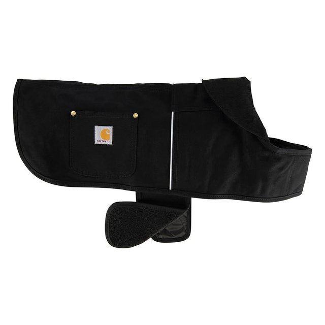 Carhartt Firm Duck Dog Chore Coat, Insulated Weather Resistant Jacket for Cold and Windy Conditions, Black, X-Large