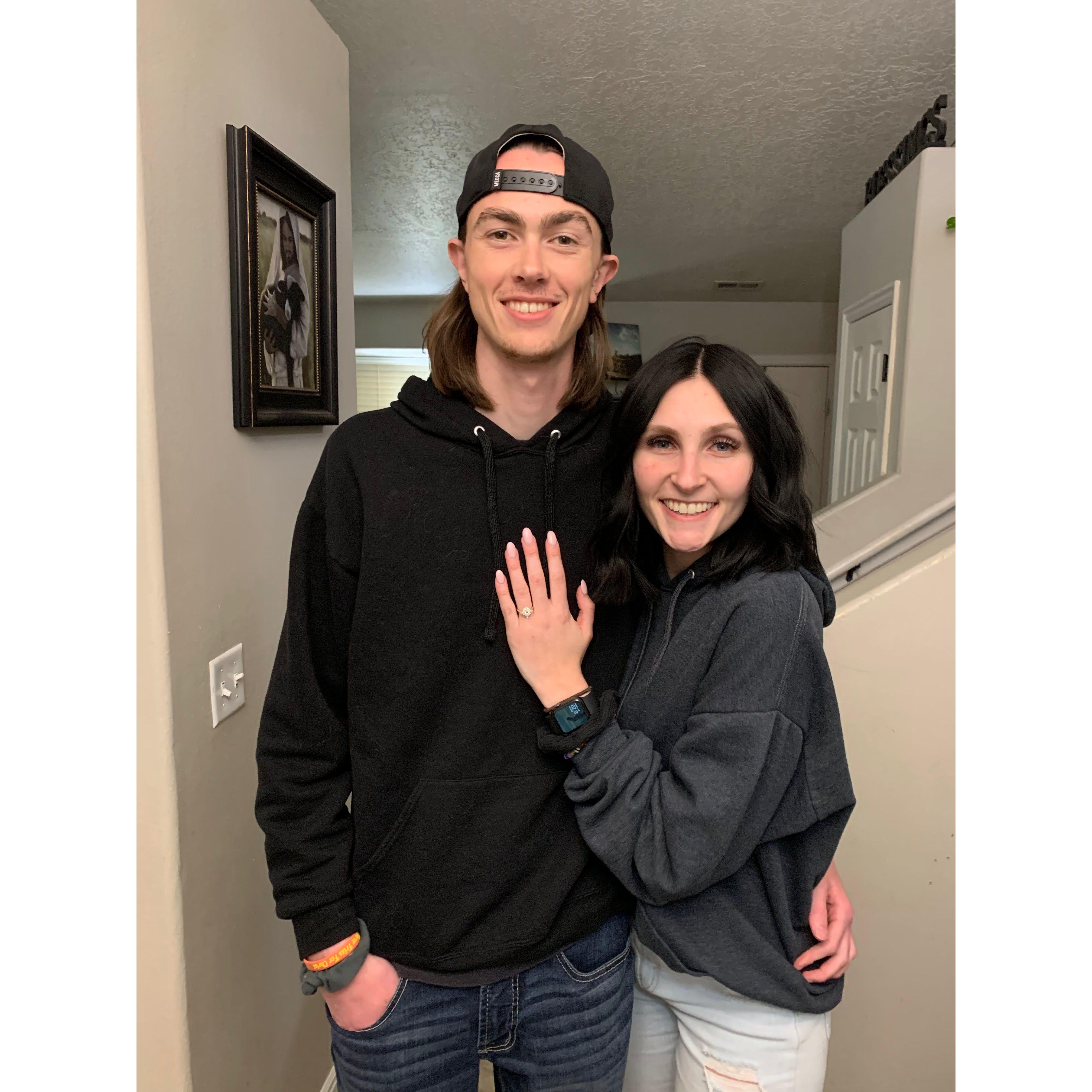 The day we got engaged!