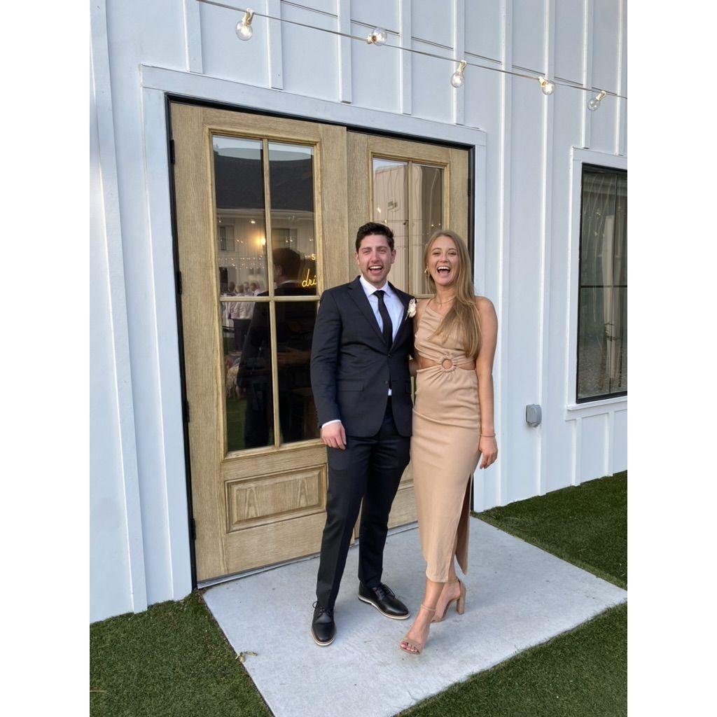 At our officient TJ's wedding to Natalie!