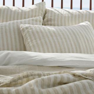 Striped Linen Sham, Set of 2