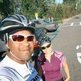 Our bike ride before he proposed to me