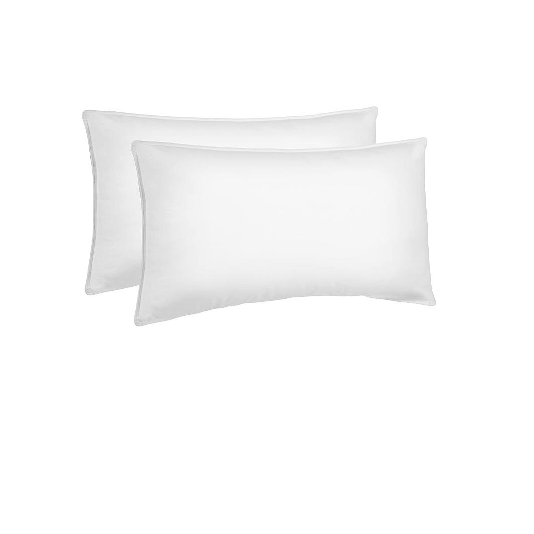 Amazon Basics Down-Alternative Pillows for Stomach and Back Sleepers - 2-Pack, Soft, King