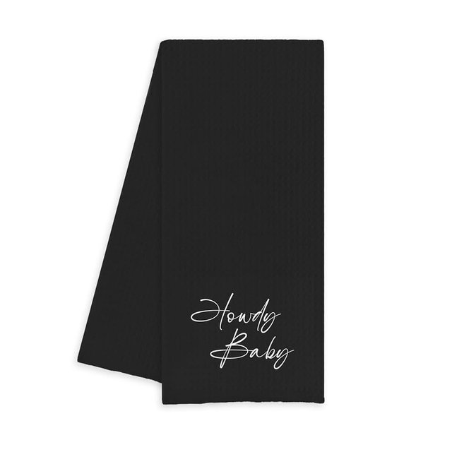 HIWGGSP Funny Kitchen Towels, Funny Dish Towels for Kitchen, Decorative Hand for Western Bathroom, Western Hand Towel 16×24 in -A03