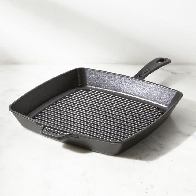 Staub ® Matte Black 12" Square Grill Pan