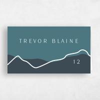 Blue Wedding Place Card - Cedarcrest