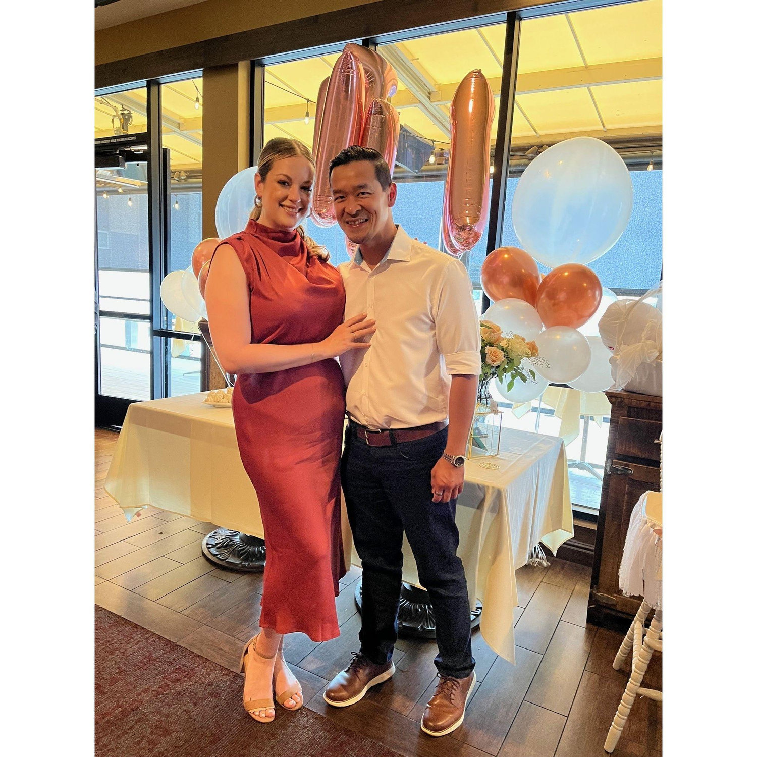Celebrating Alexandra's daughter, Mila, first birthday!