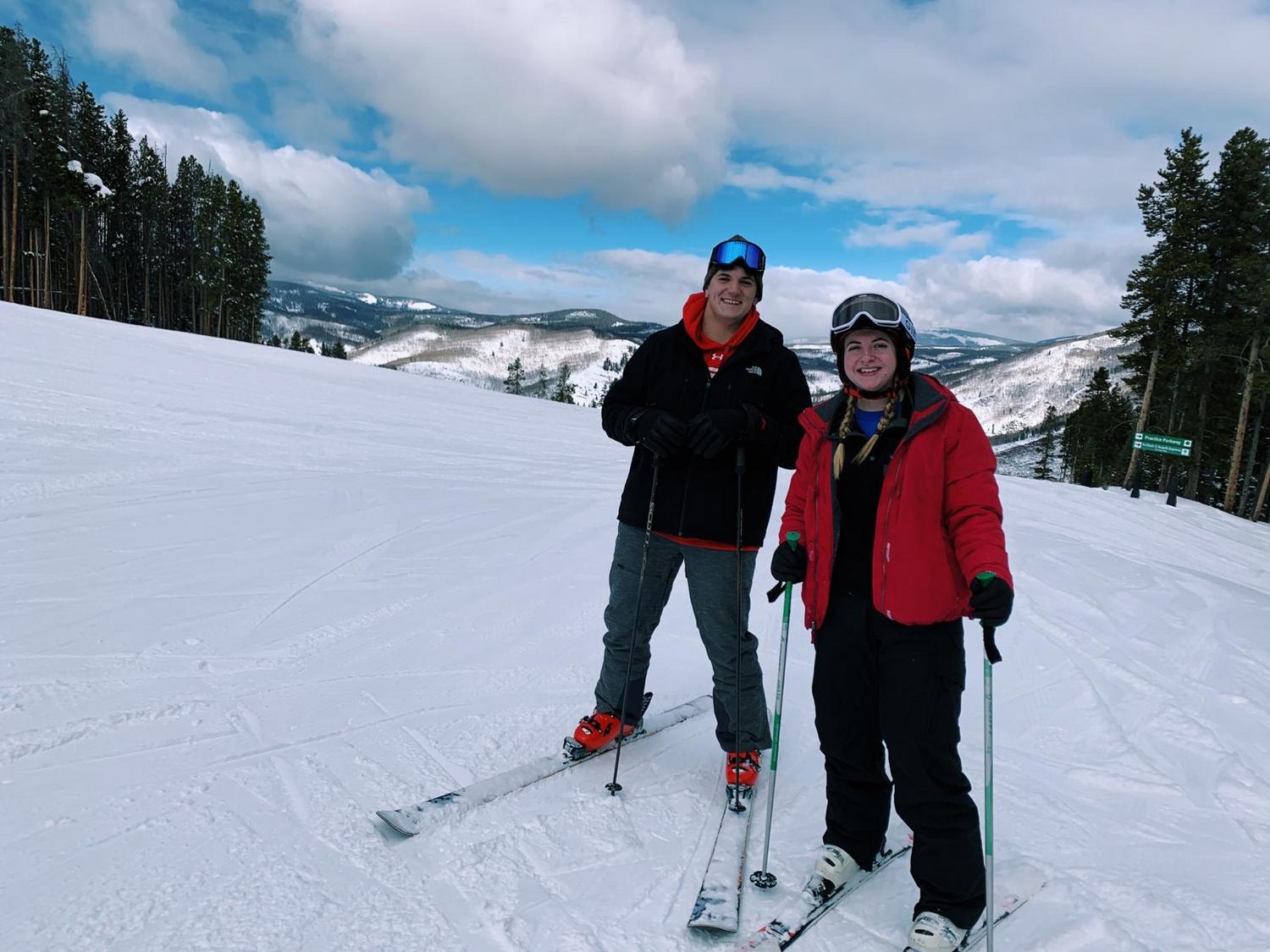 1.29.2020 - Kathryn learning to ski in Vail,CO