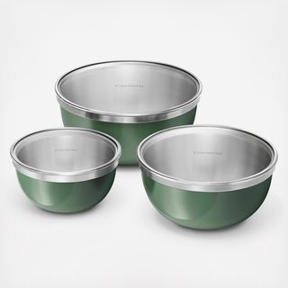 Premium 6-Piece Mixing Bowl Set with Glass Lid