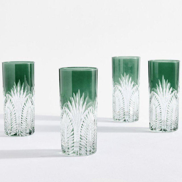 Wicked Highball Glasses, Set of 4 - Sage