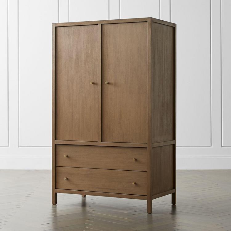Crate And Barrel Keane Solid Wood Armoire Zola
