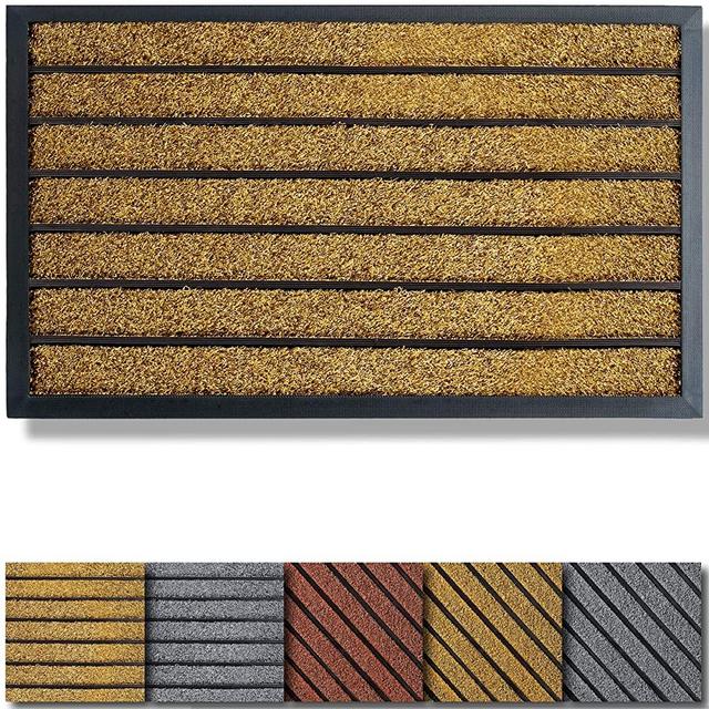Extra Durable Door Mat Outdoors (30x18) - Rubber Door Mat - Absorbent Doormat Outdoor - Front Door Mat - Back Door Mat - Doormat Indoor - Inside Door Mats - Entrance Door Mat - Outdoor Door Mat