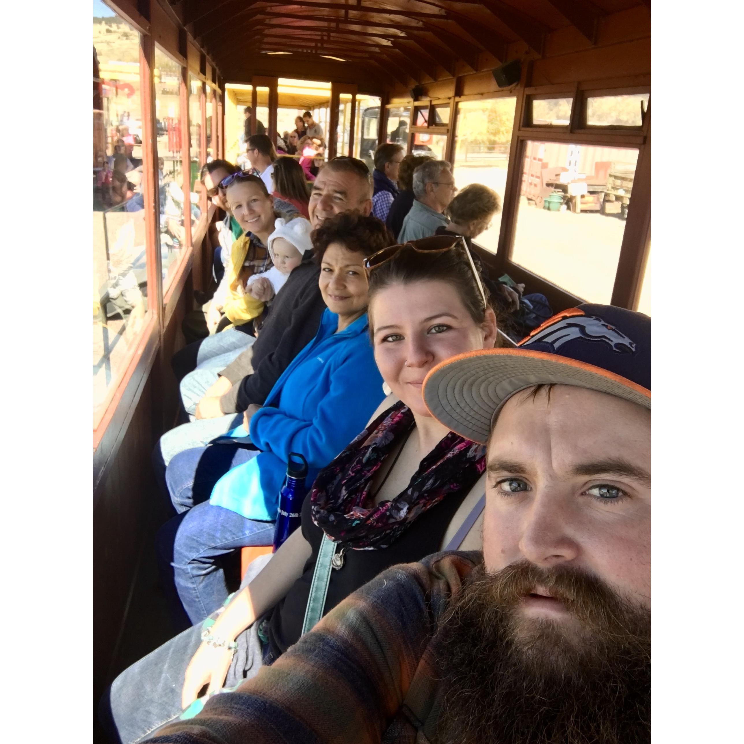 Train ride in Cripple Creek.