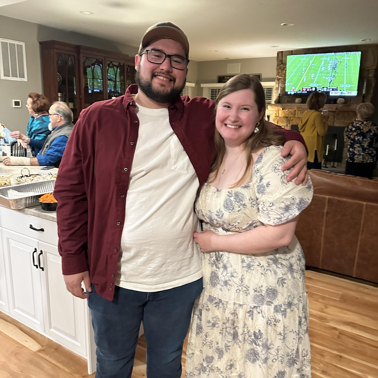 At the engagement party!