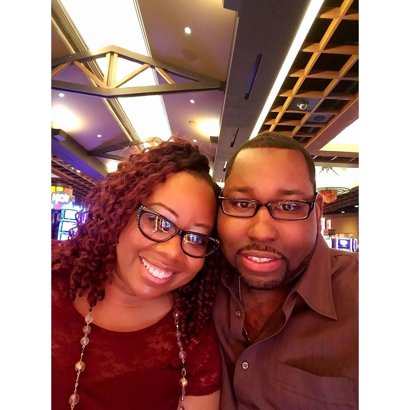 We love the Casino! Here we are at Belterra Park checking it out and attending the Derby