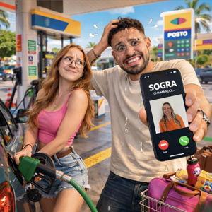 Gasolina pra ir visitar a sogra
