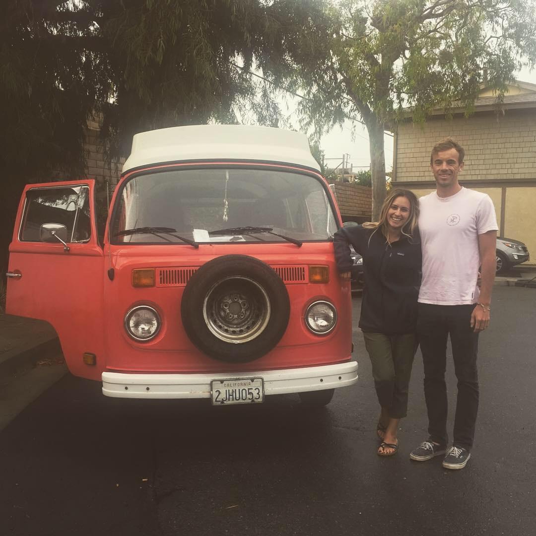 A week after living in a '80 VW bus together, plus no shower!