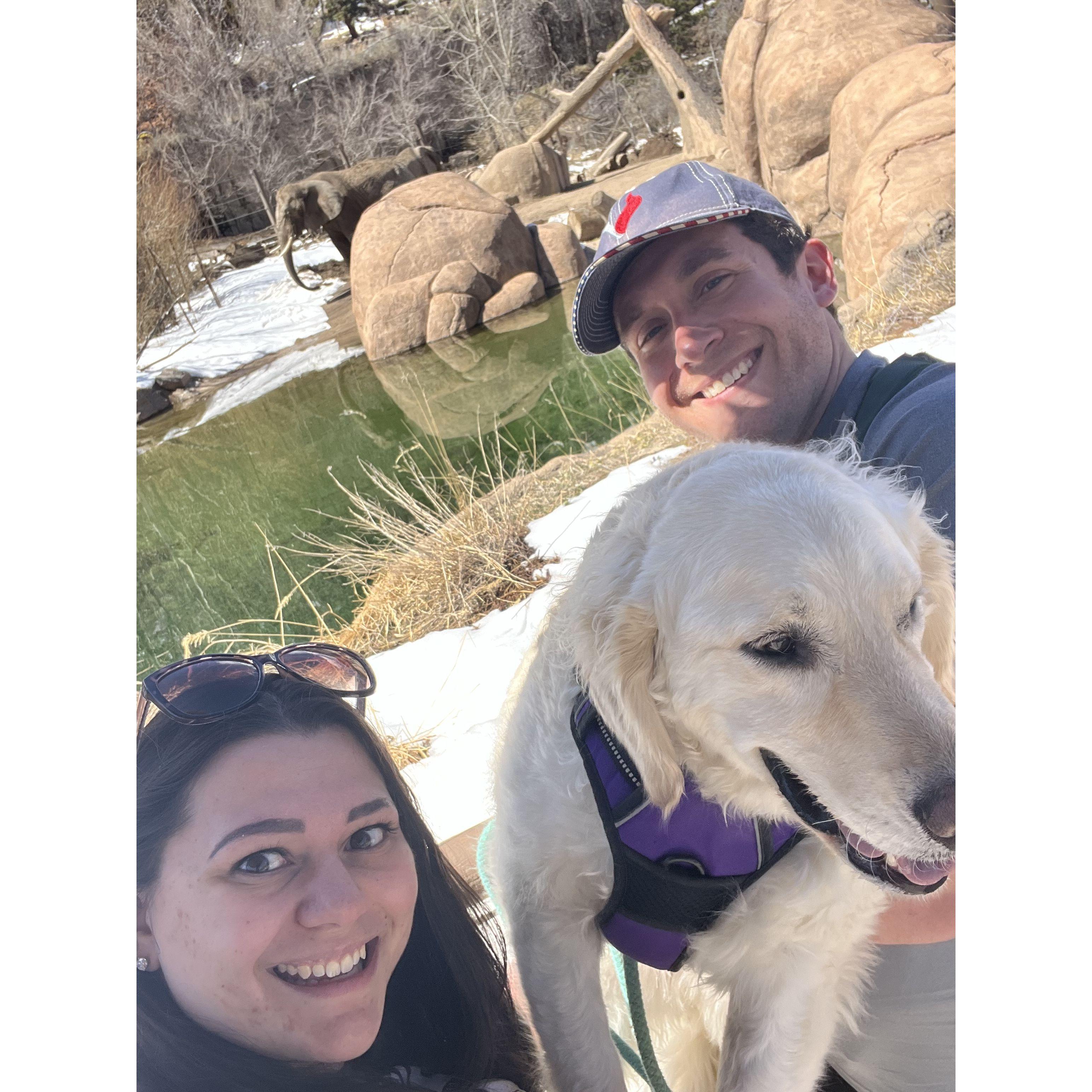 Patrick, Megan, and Maci at the Cheyenne Mountain Zoo