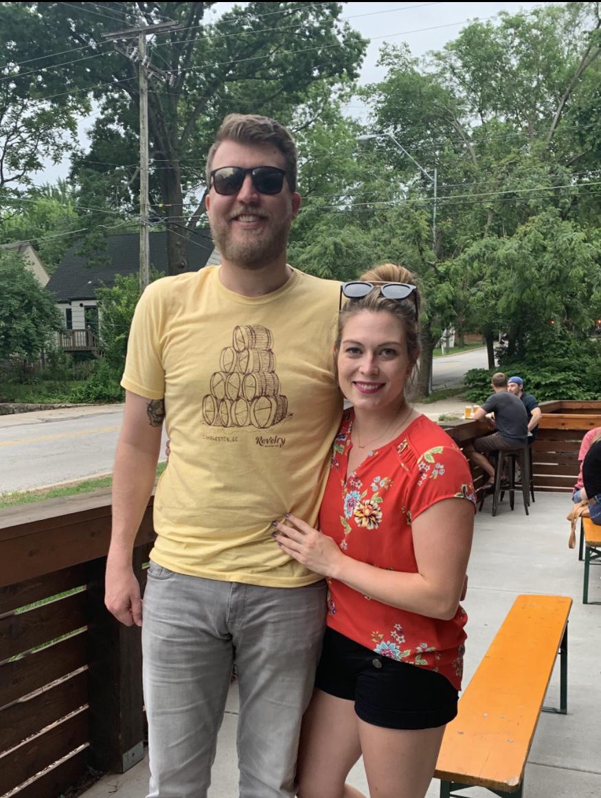 This is our first photo together. (I think)
