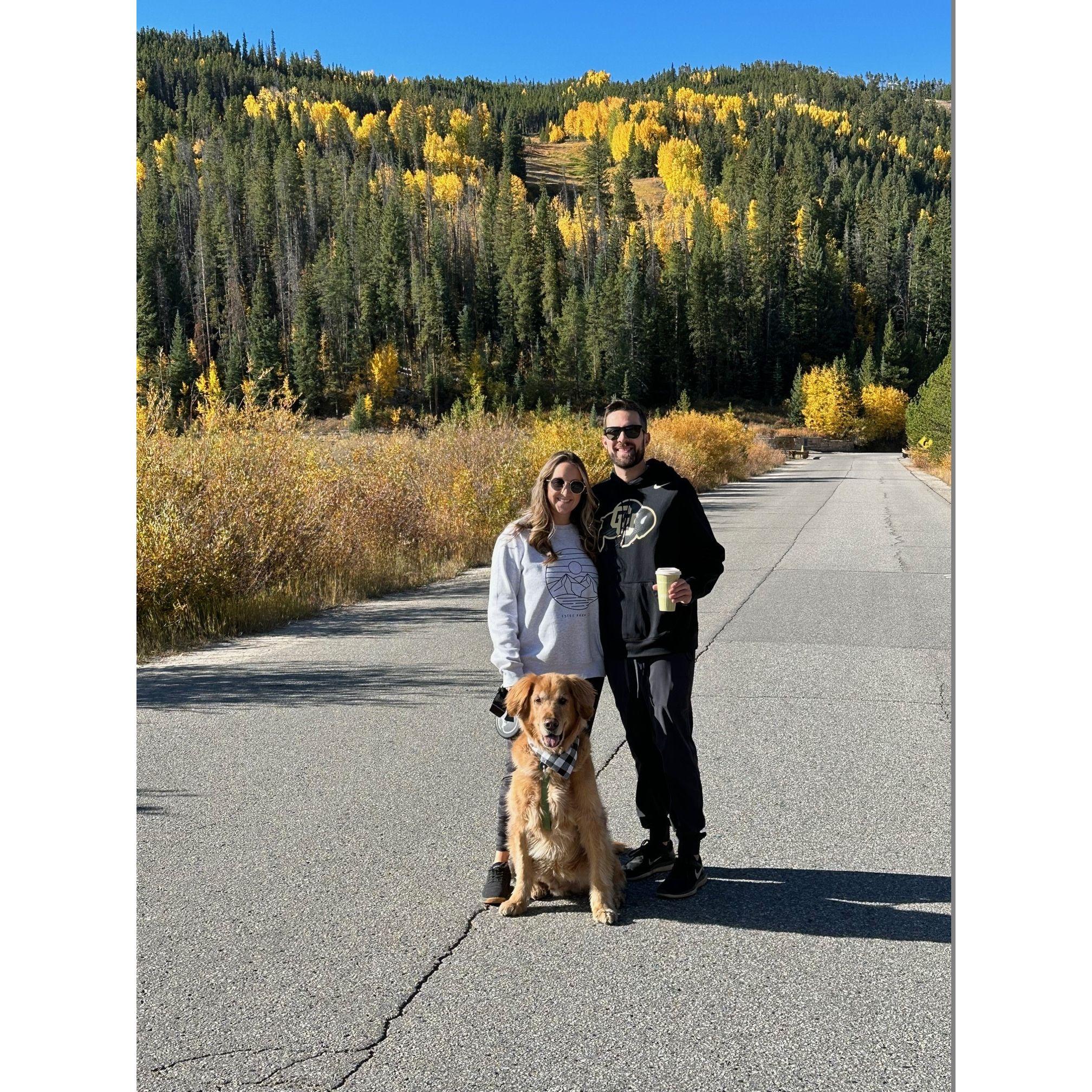 Fall in Keystone with the pup.