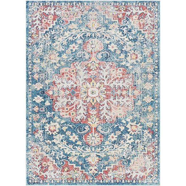 Artistic Weavers Odelia Blue/Blush Area Rug, 5'3" x 7'3"