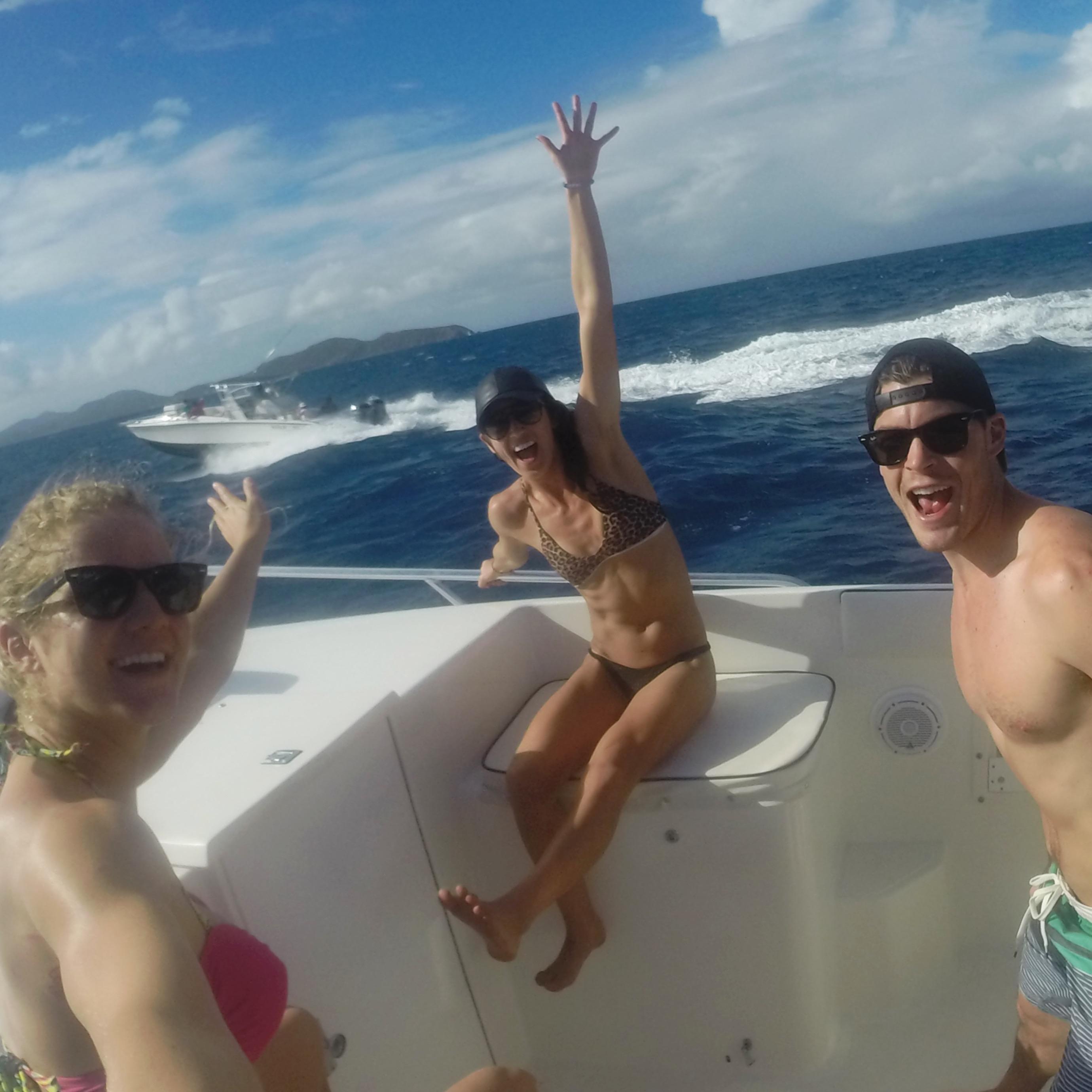 Boat ride from St. Thomas to Virgin Gorda - January 2015