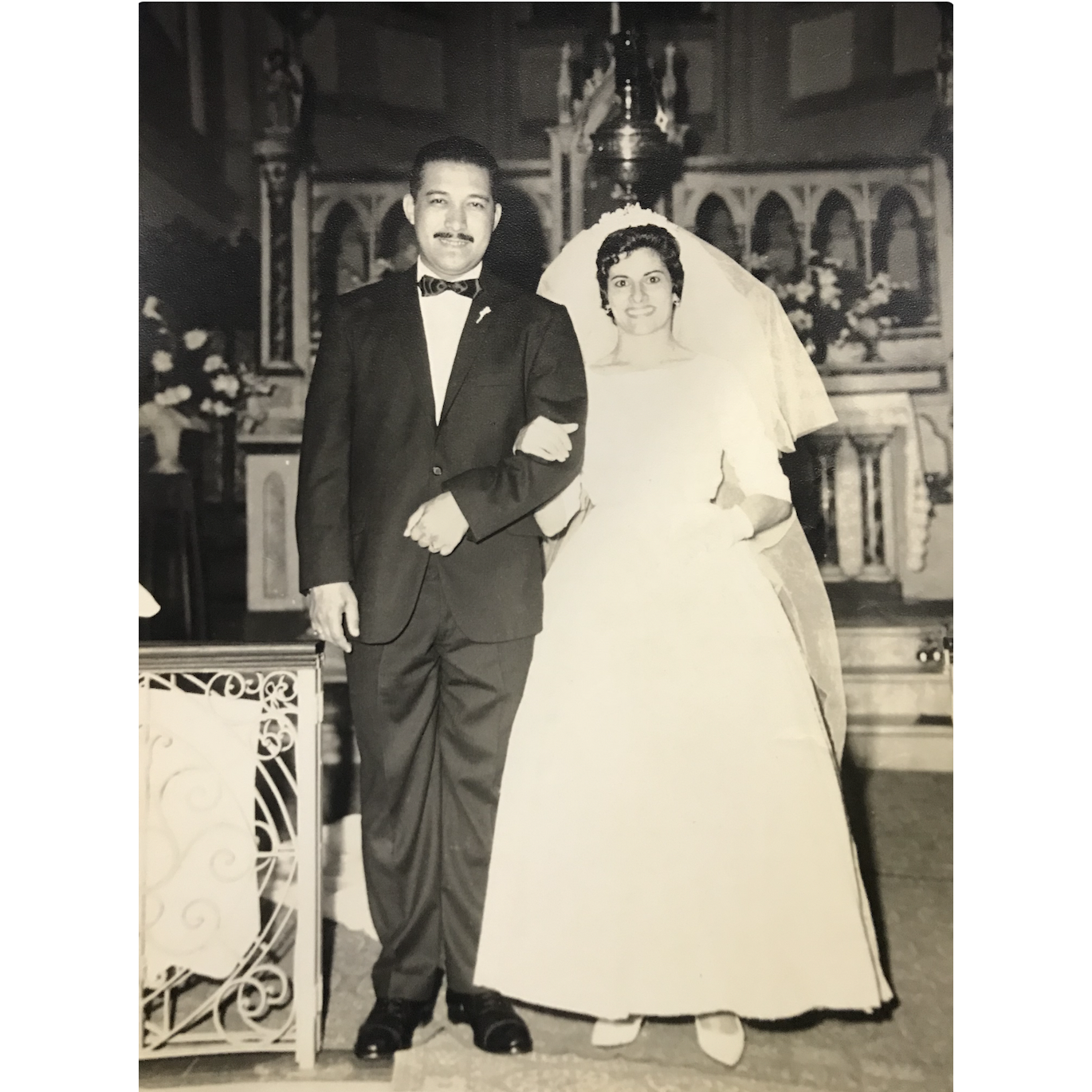 Wedding photo of Marco's parents on 12/12/1962.